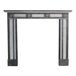 Waldorf Astoria Gray & White Figural Marble Mantel