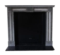 Waldorf Astoria Gray & White Louis XV Petite Marble Mantel