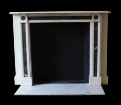 Waldorf Astoria Green & White Marble Mantel