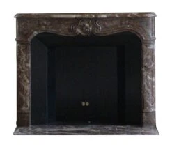 Waldorf Astoria Louis XV French Rococo Brown Marble Mantel