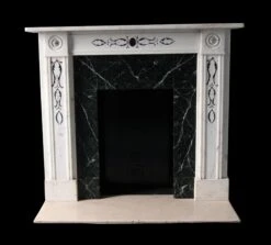 Waldorf Astoria Marble Mantel With Bulls Eye Motif