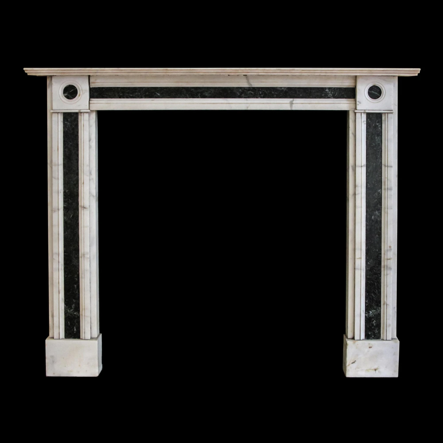 Waldorf Astoria White And Verde Antico Marble Mantel 3 Waldorf Astoria White And Verde Antico Marble Mantel