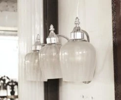 Waldorf Astoria 3 Chrome Light Wall Sconce 8 Waldorf Astoria 3 Chrome Light Wall Sconce -OGT Sale Store waldorf astoria wan251287b