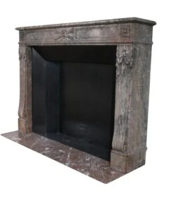 Waldorf Astoria Louis XVI Regency Brown Carved Marble Mantel 19 Waldorf Astoria Louis XVI Regency Brown Carved Marble Mantel -OGT Sale Store waldorf astoria wan251369