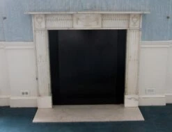 Waldorf Astoria English Regency White Statuary Marble Mantel -OGT Sale Store waldorf astoria wan251382