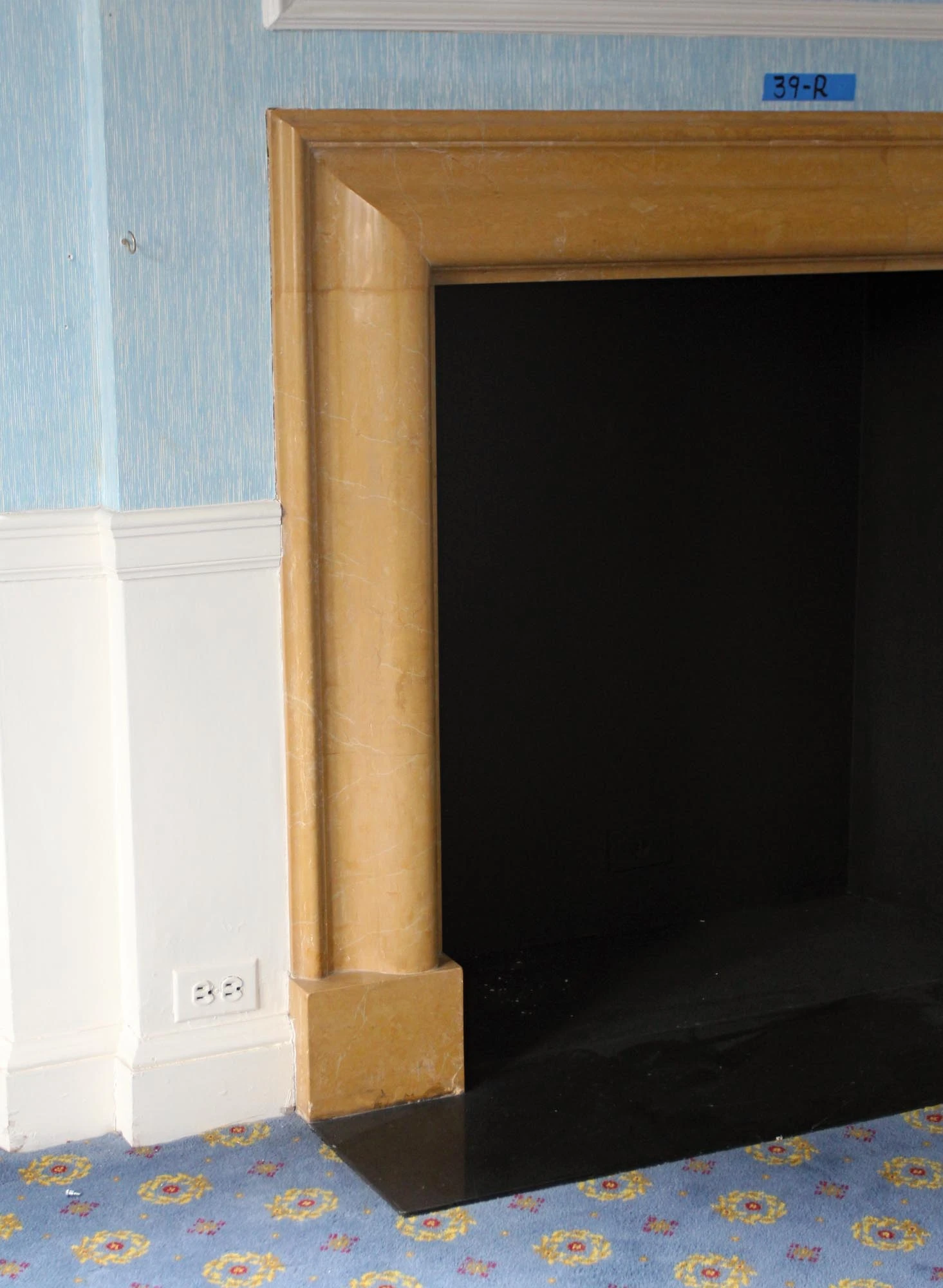 Waldorf Astoria Sienna Bolection Marble Mantel 4 Waldorf Astoria Sienna Bolection Marble Mantel - Image 2