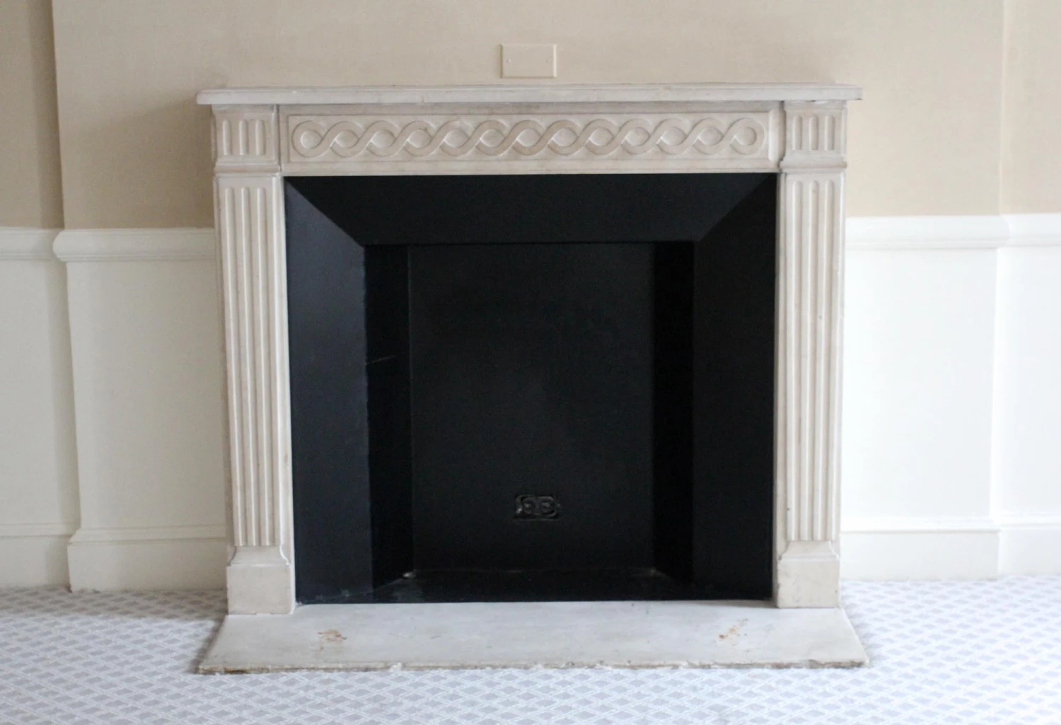 Waldorf Astoria Light Tan Limestone Mantel 4 Waldorf Astoria Light Tan Limestone Mantel - Image 2