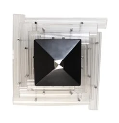 Waldorf Astoria Mid Century Modern Tiered Glass Semi Flush Mount -OGT Sale Store waldorf astoria wan252429