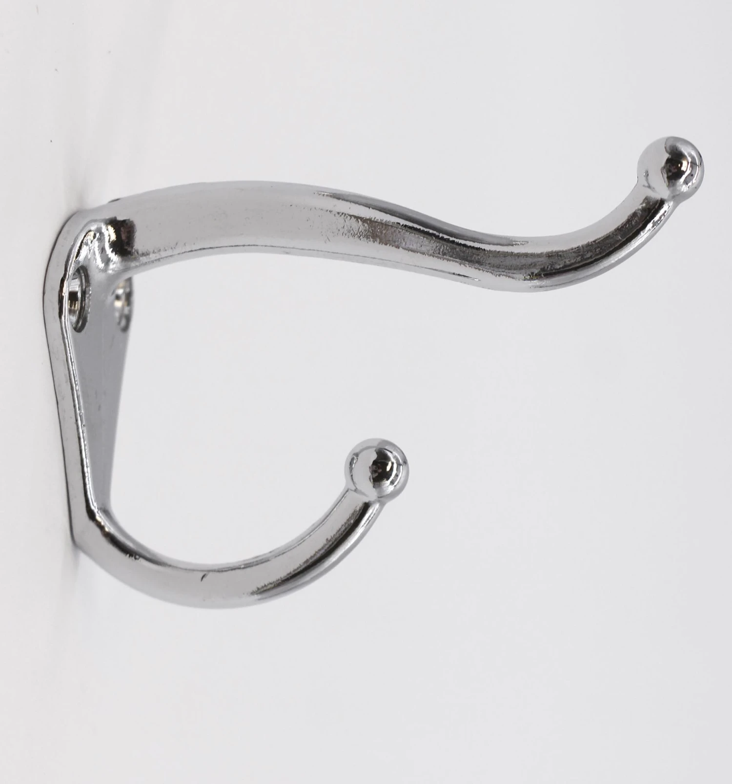 Waldorf Astoria Chrome Plated Brass Double Arm Wall Hook 4 Waldorf Astoria Chrome Plated Brass Double Arm Wall Hook - Image 2