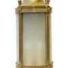 1900s Antique Victorian 3 Foot Bronze & Frosted Glass Ceiling Lantern