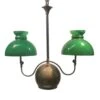 19th Century Converted Green Glass & Brass Oil Lantern -OGT Sale Store wall ceiling lanterns 19th century converted green glass brass oil lantern p258442