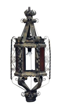 Antique Black Iron Ceiling Lantern