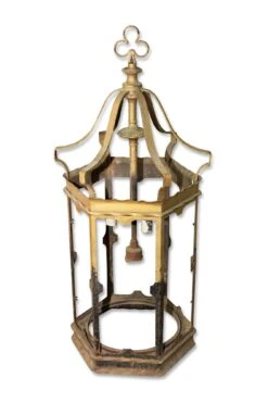 Antique Ecclesiastical Brass Lantern