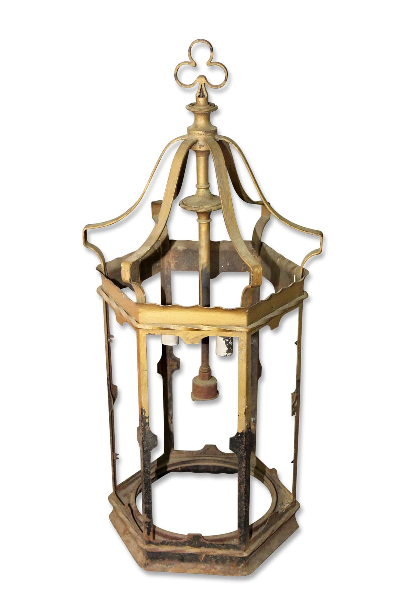 Antique Ecclesiastical Brass Lantern 3 Antique Ecclesiastical Brass Lantern