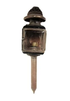 Antique Victorian Beveled Glass Carriage Lantern