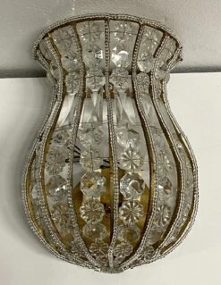 Venetian 12 In. Crystal Basket Wall Sconce 6 Venetian 12 In. Crystal Basket Wall Sconce -OGT Sale Store wall ceiling lanterns chr76001