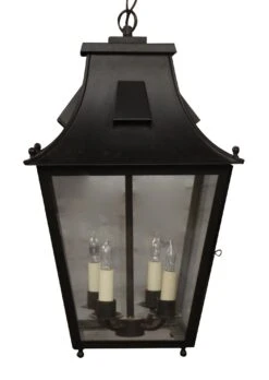 Exterior Colonial Black Ceiling Lantern
