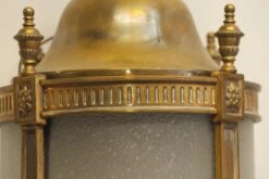 1900s Antique Victorian 3 Foot Bronze & Frosted Glass Ceiling Lantern 11 1900s Antique Victorian 3 Foot Bronze & Frosted Glass Ceiling Lantern -OGT Sale Store wall ceiling lanterns for sale chc545
