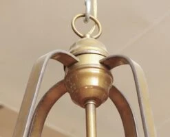 1920s Traditional Seeded Glass & Bronze Ceiling Lantern -OGT Sale Store wall ceiling lanterns for sale chc568