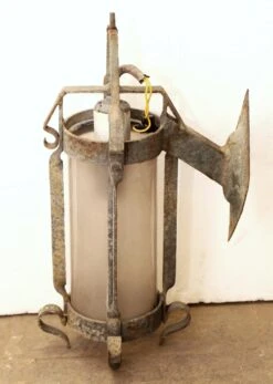 Antique Gothic Lantern With Hand Hammered Metal -OGT Sale Store wall ceiling lanterns for sale l199090