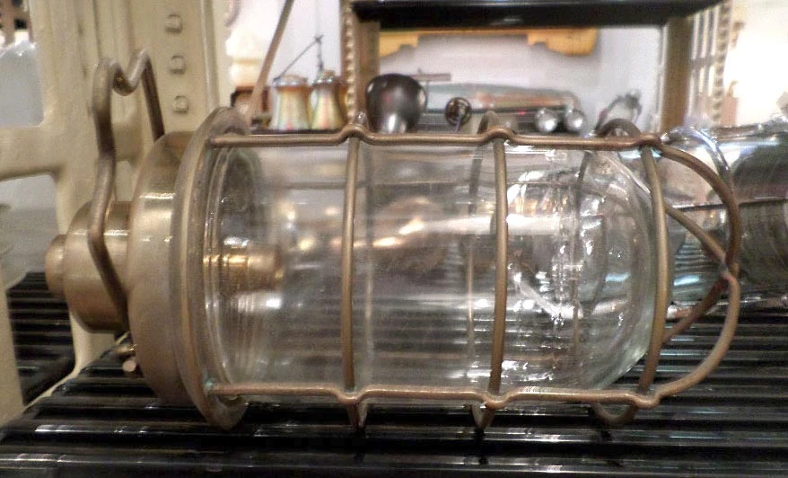 Industrial Glass Shade Hanging Bronze Lantern 5 Industrial Glass Shade Hanging Bronze Lantern - Image 3