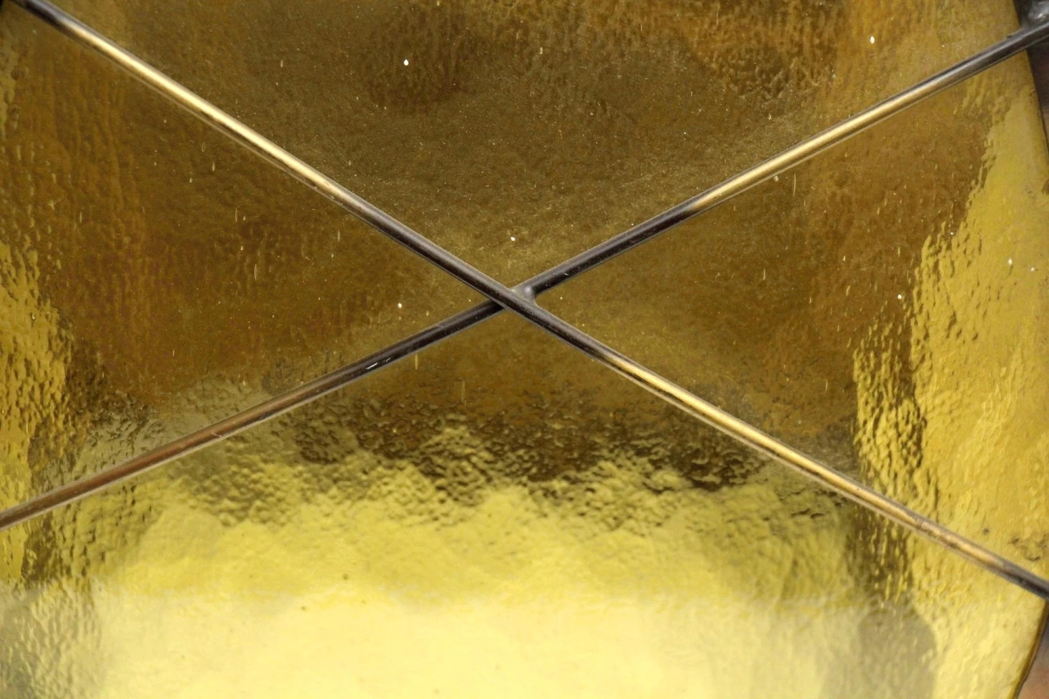 Vintage Light Amber Glass & Brass Wall Lantern 5 Vintage Light Amber Glass & Brass Wall Lantern - Image 3