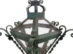 Traditional Green Wrought Iron Ceiling Lantern 12 Traditional Green Wrought Iron Ceiling Lantern -OGT Sale Store wall ceiling lanterns for sale m218853