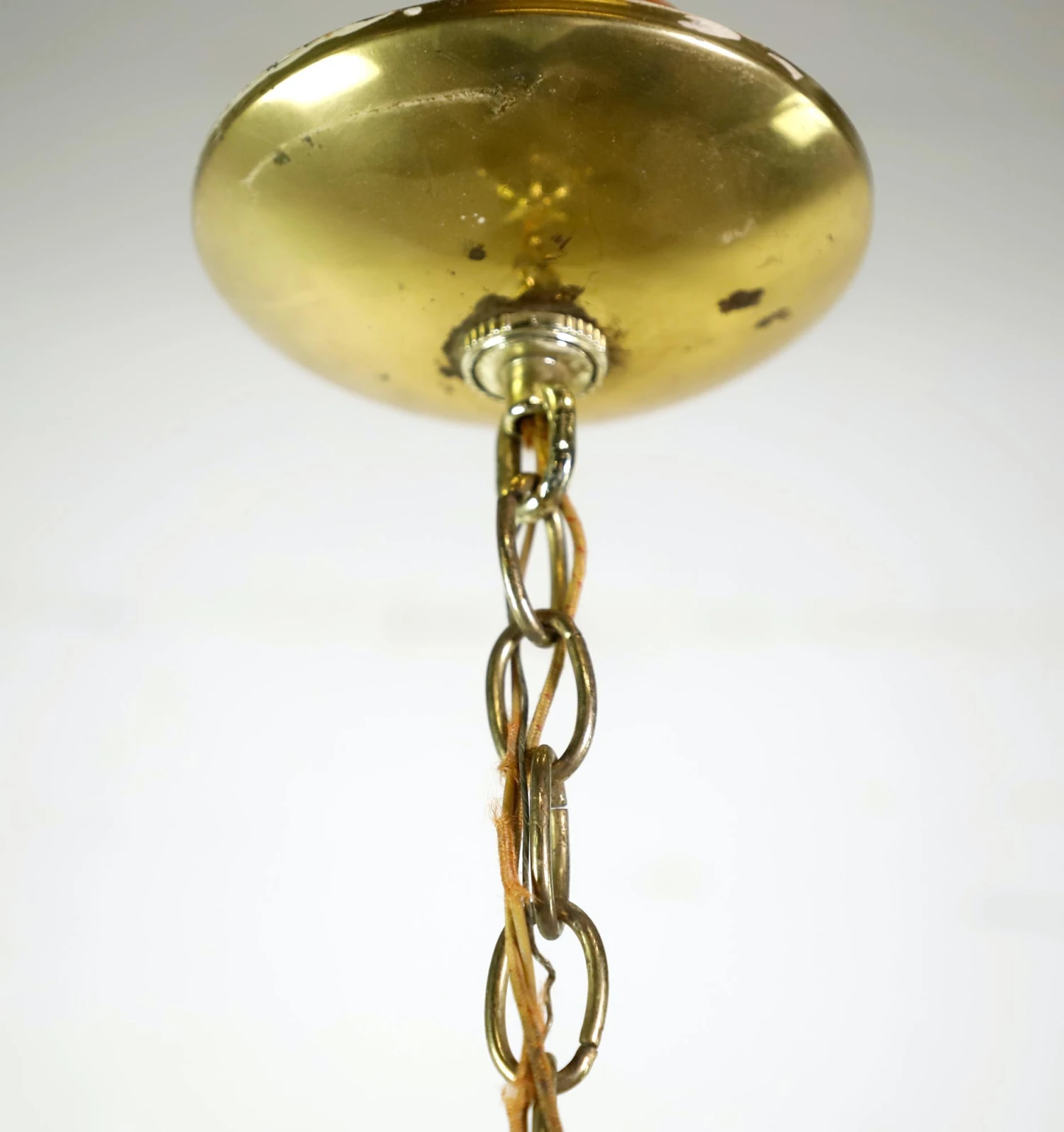 Vintage Traditional Glass Panel Brass Hanging Lantern 5 Vintage Traditional Glass Panel Brass Hanging Lantern - Image 3