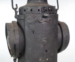 Antique Black Steel NYNH&H Fresnel Glass Train Railroad Lantern 19 Antique Black Steel NYNH&H Fresnel Glass Train Railroad Lantern -OGT Sale Store wall ceiling lanterns for sale q282749