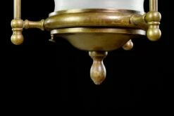 Colonial Frosted Etched Grapes Glass Brass Hanging Lantern 15 Colonial Frosted Etched Grapes Glass Brass Hanging Lantern -OGT Sale Store wall ceiling lanterns for sale q282791