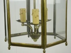 Vintage Traditional Brass Clear Glass Lantern Pendant Light 17 Vintage Traditional Brass Clear Glass Lantern Pendant Light -OGT Sale Store wall ceiling lanterns for sale q285075