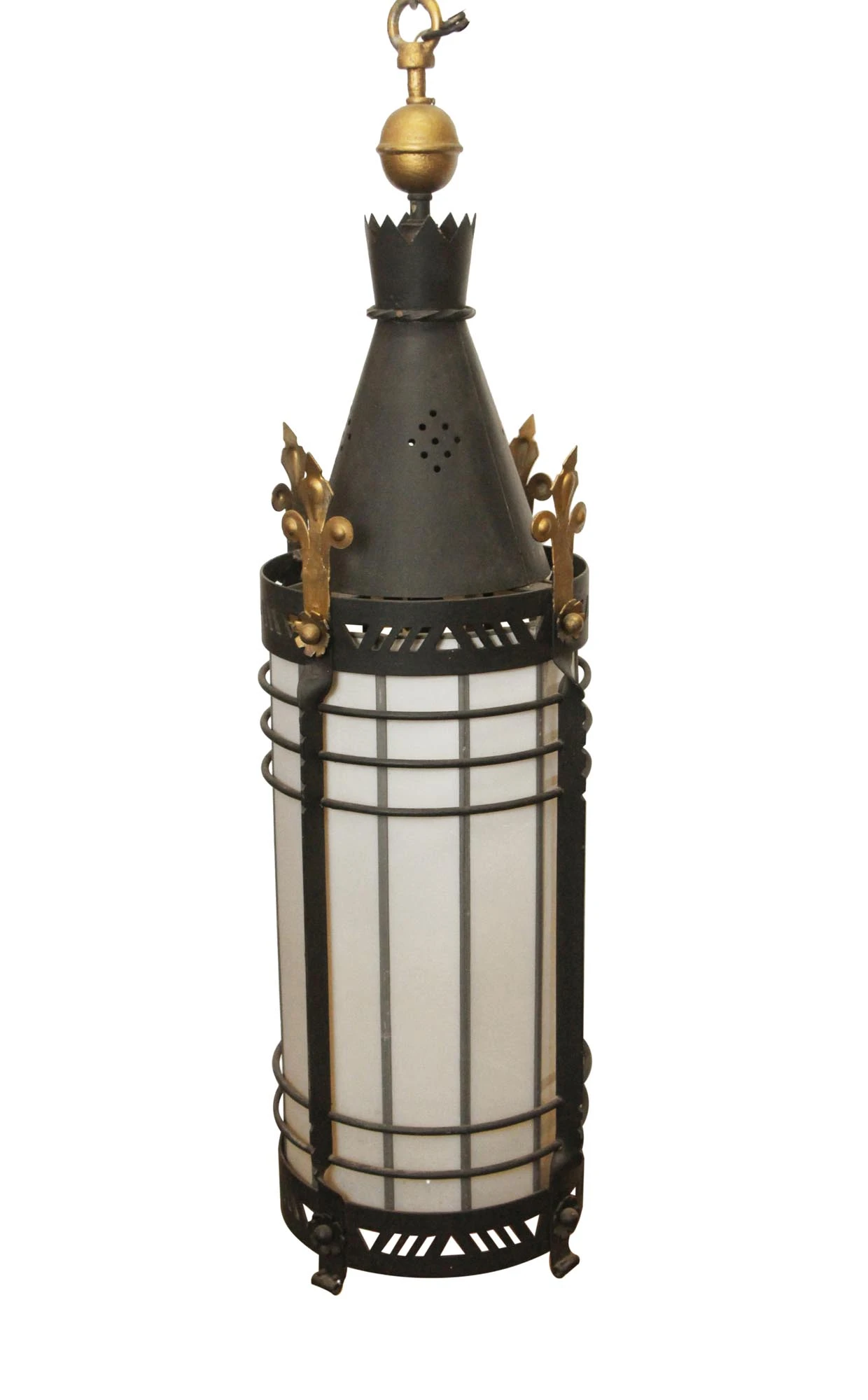 Gothic Black & Gold Oversized Church Ceiling Lantern 3 Gothic Black & Gold Oversized Church Ceiling Lantern