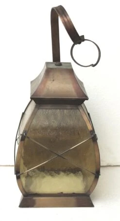 Vintage Light Amber Glass & Brass Wall Lantern 8 Vintage Light Amber Glass & Brass Wall Lantern -OGT Sale Store wall ceiling lanterns l211375