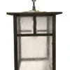 Large Brass Arts & Crafts Hanging Lantern