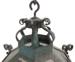 Traditional Green Wrought Iron Ceiling Lantern 11 Traditional Green Wrought Iron Ceiling Lantern -OGT Sale Store wall ceiling lanterns m218853