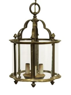 Vintage 3 Light Clear Glass Brass Ceiling Lantern 11 Vintage 3 Light Clear Glass Brass Ceiling Lantern -OGT Sale Store wall ceiling lanterns m231063