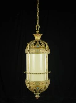 Ornate Art Deco Hanging Lantern Light
