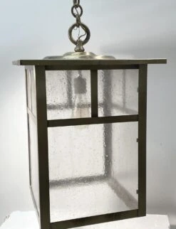 Large Brass Arts & Crafts Hanging Lantern 7 Large Brass Arts & Crafts Hanging Lantern -OGT Sale Store wall ceiling lanterns p259377