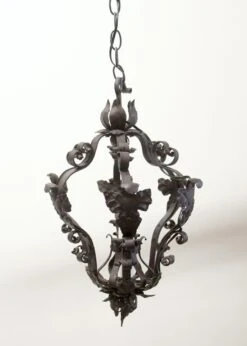 French Hand Forged Wrought Iron Lantern 11 French Hand Forged Wrought Iron Lantern -OGT Sale Store wall ceiling lanterns p259894