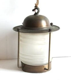 Mini Nautical Brass & Frosted Glass Ceiling Lantern 9 Mini Nautical Brass & Frosted Glass Ceiling Lantern -OGT Sale Store wall ceiling lanterns p260288