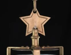 Vintage Star Motif Bronze Frosted Cylinder Glass Hanging Lantern 8 Vintage Star Motif Bronze Frosted Cylinder Glass Hanging Lantern -OGT Sale Store wall ceiling lanterns q275993