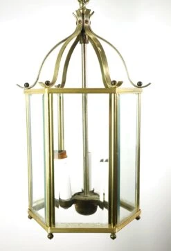 Vintage Traditional Glass Panel Brass Hanging Lantern 13 Vintage Traditional Glass Panel Brass Hanging Lantern -OGT Sale Store wall ceiling lanterns q278934