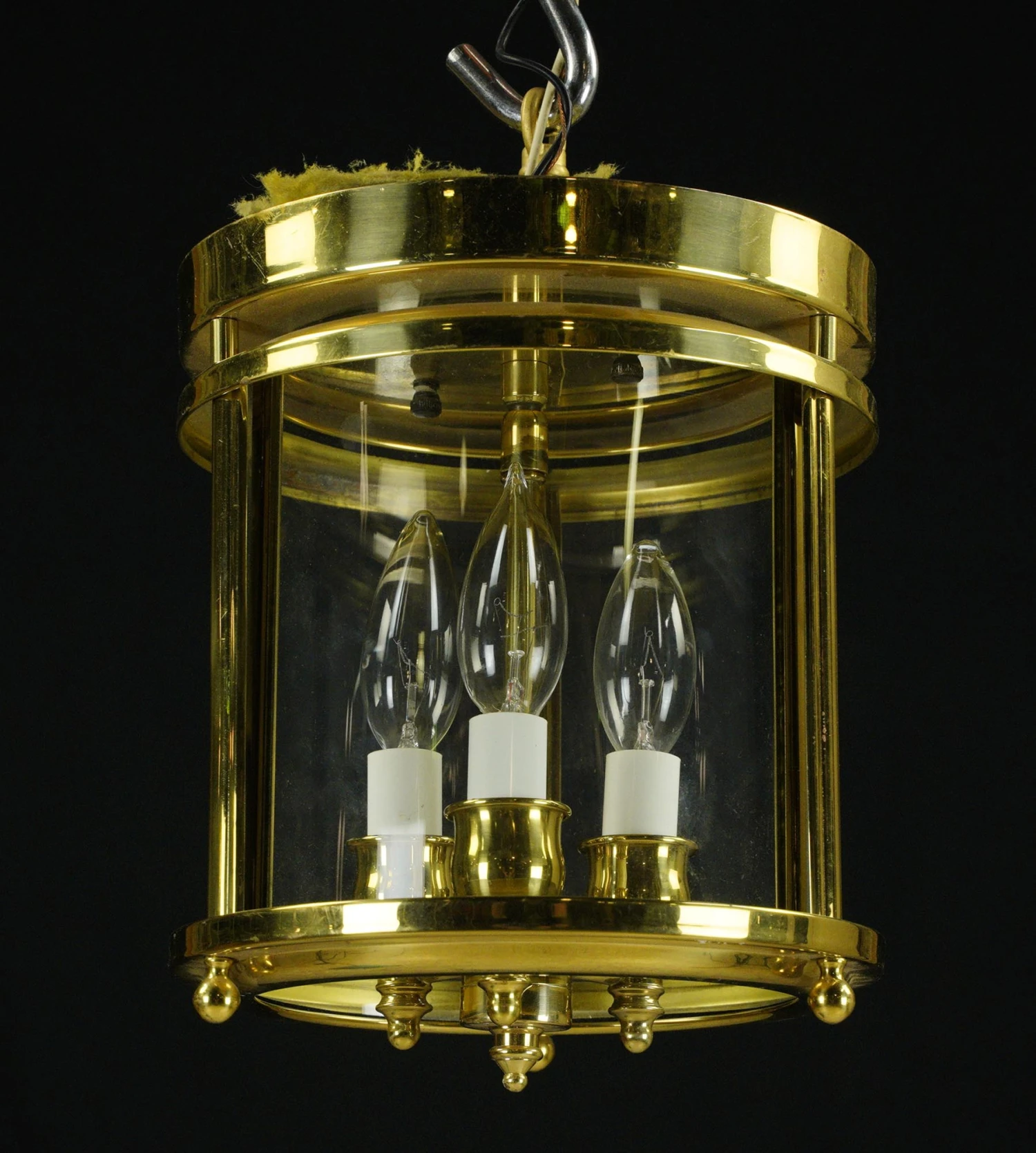 Polished Brass Ceiling Lantern Flush Mount 4 Polished Brass Ceiling Lantern Flush Mount - Image 2