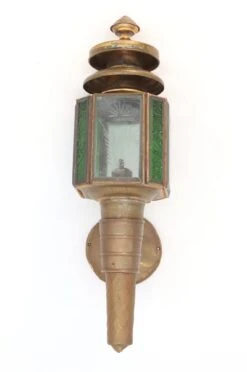 Pair Of Victorian Antique Brass Oil Carriage Lantern Lights 19 Pair Of Victorian Antique Brass Oil Carriage Lantern Lights -OGT Sale Store wall ceiling lanterns q288109