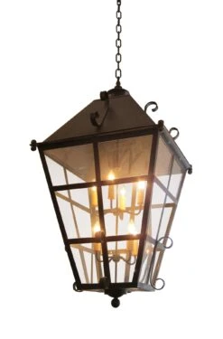 Traditional 4 Foot Iron Ceiling Lantern