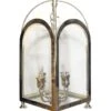 Traditional Nickel Over Brass Foyer Ceiling Lantern