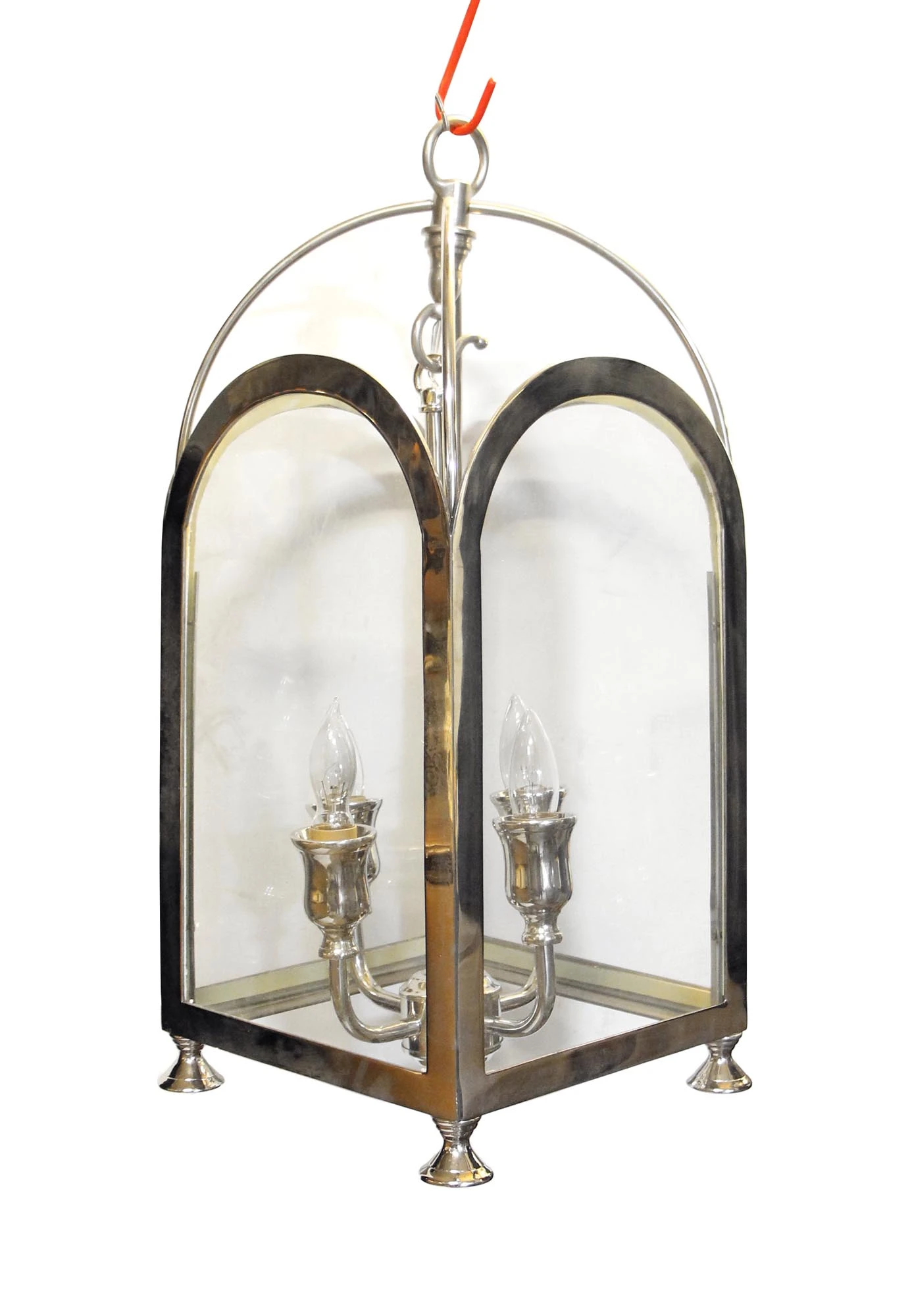 Traditional Nickel Over Brass Foyer Ceiling Lantern 3 Traditional Nickel Over Brass Foyer Ceiling Lantern
