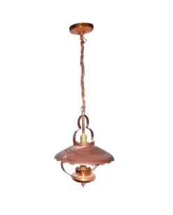 Vintage Copper Lantern Style Pendant Light