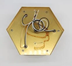 Waldorf Astoria Brass & Beveled Glass Hexagon Flush Mount 9 Waldorf Astoria Brass & Beveled Glass Hexagon Flush Mount -OGT Sale Store wan251286 09