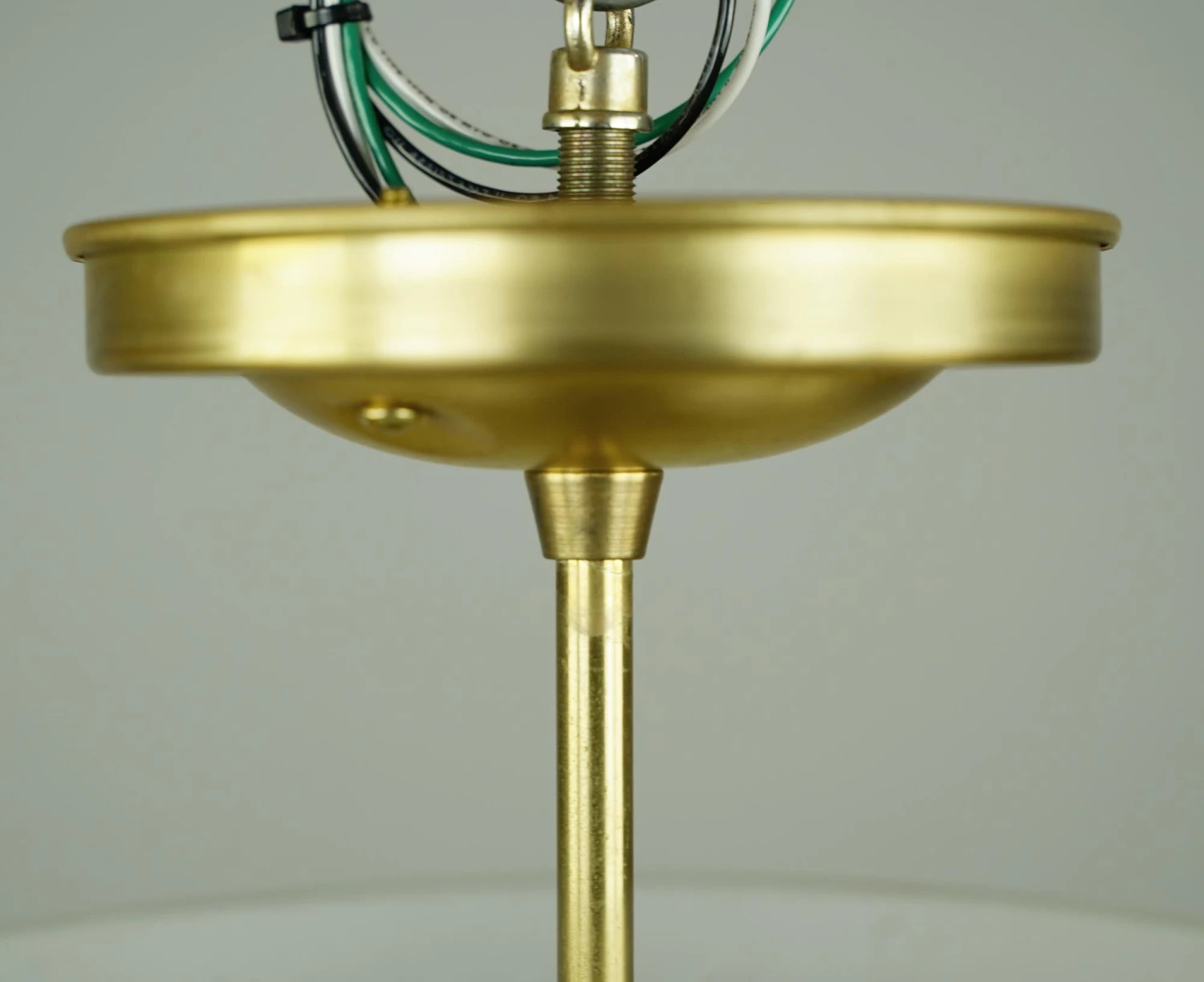 Waldorf Astoria Cut Frosted Crystal Brass Semi Flush Mount 6 Waldorf Astoria Cut Frosted Crystal Brass Semi Flush Mount - Image 4